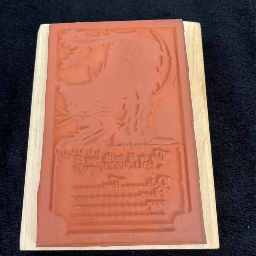 Rubber Stamp (Large Halloween Invite) - Picture 2 of 4